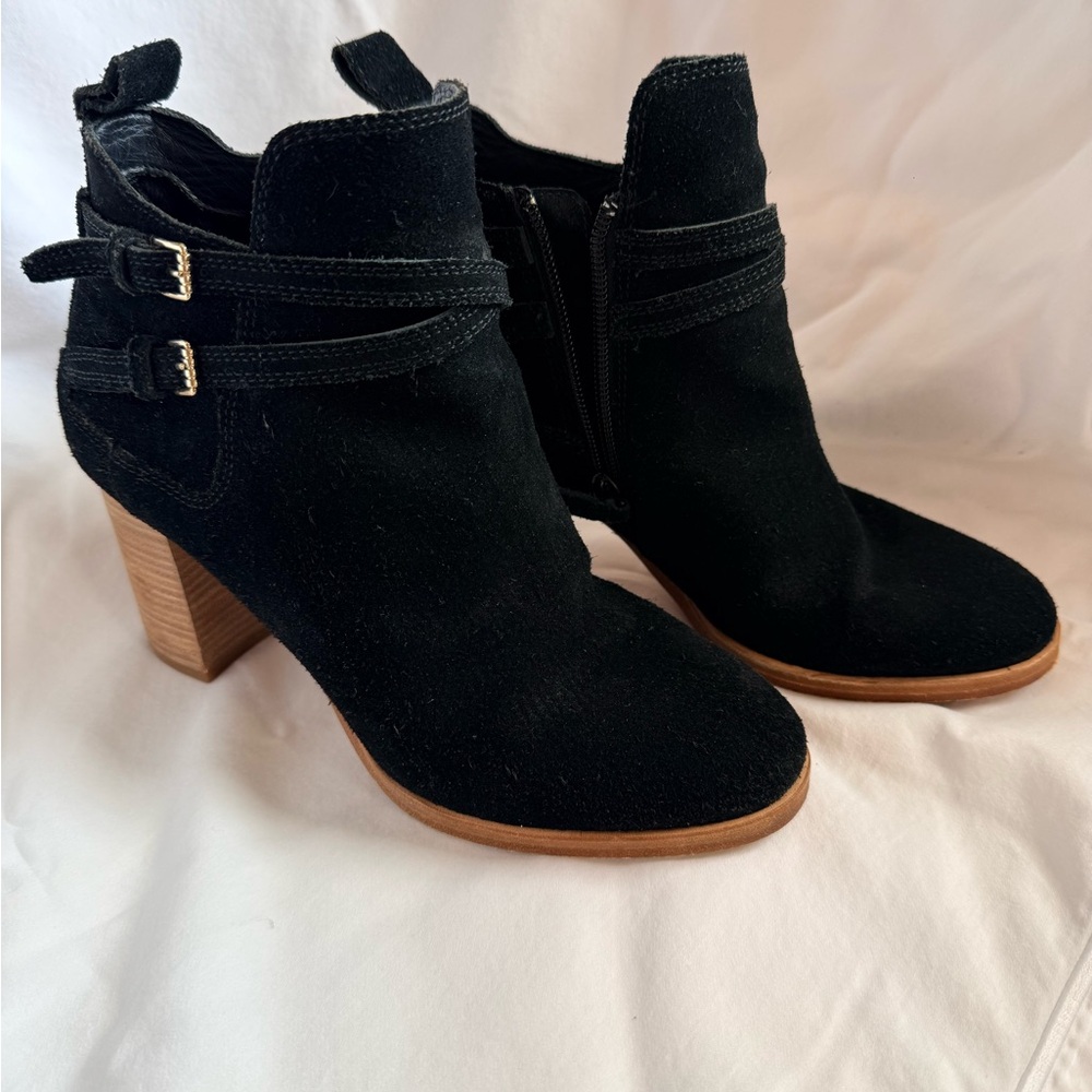 Cole Haan Black Suede Booties